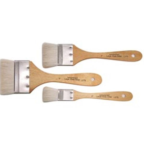 Langnickel 3 Large Area Soft Wash Paint Brushes~gesso, Basecoating