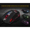 Wscoficey C-12 Wired USB Optical Gaming Mouse 12 Programmable Buttons Computer Gaming Mouse 4 Adjustable DPI 7 LED Lights