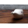 Sattvic Path Ergonomically Designed Hand-made Ceramic Neti Pot, Clay Brown