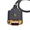StarTech.com 1ft/30cm USB to Serial Adapter Cable, COM Retention, FTDI, USB-A to DB9 RS232, Interchangeable DB9 Nuts/Screws