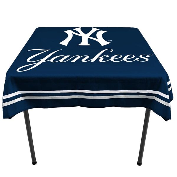 WinCraft Yankees Logo Tablecloth and Square Table Cover Overlay