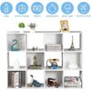 12-Cube Organizer Storage Bookshelf w/Open Back DIY Plastic Modular White Home