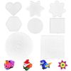 Set of 8 Ironing Beads Pegboard, Bead Plate Square, Transparent Pegboards, Ironing Beads Pin Plate Set, Beads Plate Square, Ironing Beads Pin Plate Transparent, Pegboard Set