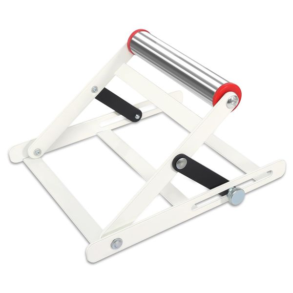 CAINCAY Adjustable Cutting Machine Support Frame Table Saw Stand with Roller Height Adjustable 55-135mm Metal Cutting Work Support Stand Foldable Attachment