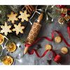 Folkroll 3D-Motiv-Teigrolle 23 cm Schneeflocken