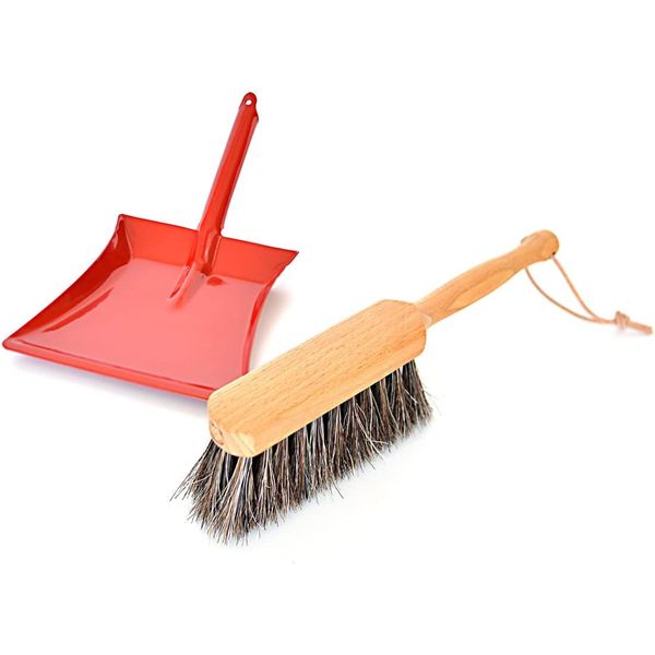 Redecker Mini Dust Pan Set (Dustpan Red)