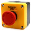 Heschen Red Sign Emergency Stop Switch, Push Button Switch, 660V 10A, With Box