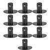 Plastic Large Head Quarter Turn Fasteners-.500 Inch Grip-Red-Pack/10