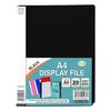 1 x A4 Display Book 20 Pocket | Presentation Folder | Home and Office Use (Black)
