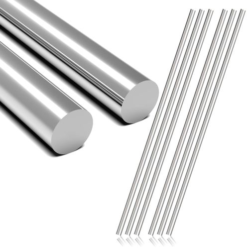 Lyrlidr 6 Pcs 304 Stainless Steel Round Rods - 1/4" Dia x 12" Length - Solid Metal Shafts for Industrial Use, Metalworking & DIY Crafts,Precision Machining (6, 1/4 x12)