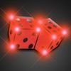 Light Up Dice Flashing Blinking LED Body Light Lapel Pins (25-Pack)