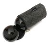 Top Chi Black Obsidian Baoding Balls with Carry Pouch for Hand Therapy, Exercise, and Stress Relief (Large 1.9 Inch)