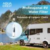 AQUA CREST RV Inline Water Filter with Hose Protector,Drinking & Washing Filter