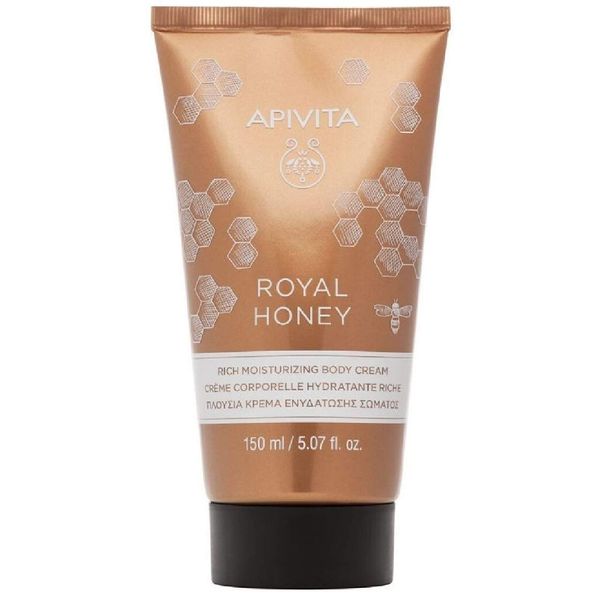 Apivita Royal Honey Crema Corpo Nutriente e Idratante al Miele, 150 ml