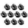 sourcing map 10 Pcs Zipper Sliders, #5 Zipper Pull Replacement for Sewing Bags Coats Jackets Closed-End Pulls Replacing, Dark Gray