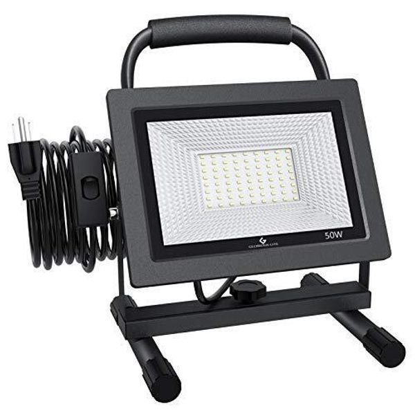 50W LED Work Light, 5000LM LED Flood Lights, 400W 8.22*6.02*7.09inch