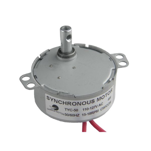 CHANCS Synchronous Motor TYC-50 AC 110V 15-18RPM Small Electric Motor 4W 50/60HZ CW/CCW