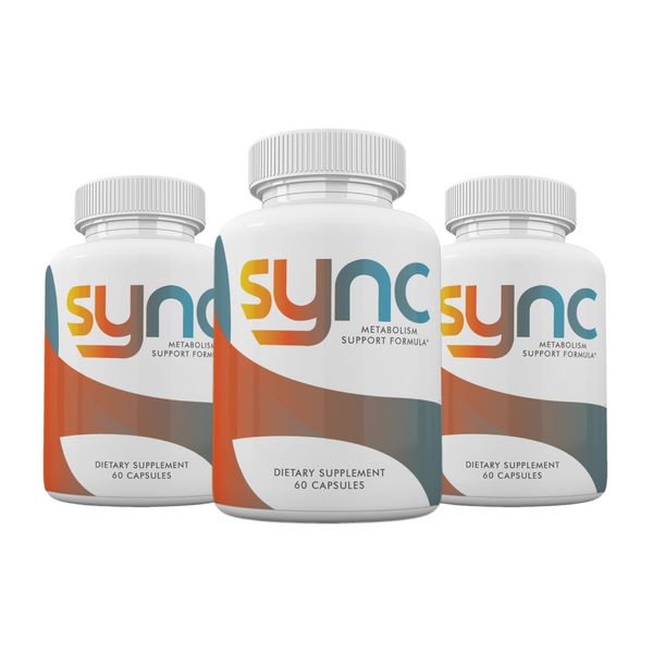 (3 Pack) Sync Pills Advanced Formula, Sync Capsules, 180 Count