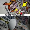 WHITE Vinyl Sticker Sheet 29-R/C MODEL Decal fits 1/10-1/16 Scale statemcdquaker