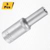sourcing map 3pcs E-Torx Socket 1/2" Drive E10 External Torx Deep Socket CR-V 6 Point Spline Socket External Torque Star Female Bit Socket for Auto Repairs Home Maintenance DIY Hand-Making
