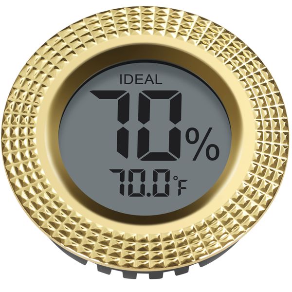 PrimeZone Digital Hygrometer for Cigar Humidor Box with Humidity & Temperature Readings