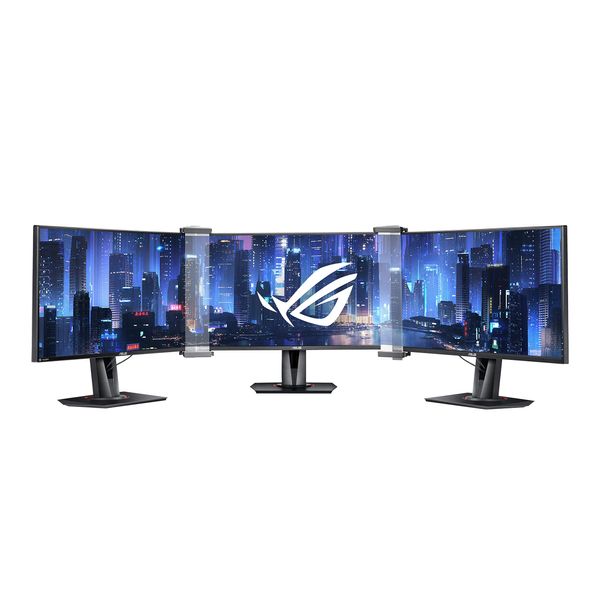 ASUS ROG Bezel Free Kit ABF01 (Zubehör für Gaming Monitore um Lücken zwischen den Bildschirmen zu schließen, bis 27 Zoll, einfache Montage)