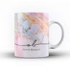 Studio RB Personalised Marble/Pattern Mug. 1. Colourful Marble with Name & Initials