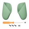 eXtremeRate Matcha Green Replacement Handle Grips for Nintendo Switch Pro Controller, DIY Custom Hand Grip Shell for Nintendo Switch Pro - Controller NOT Included