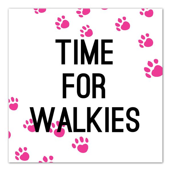 Creative Products Time For Walkies 16 x 16 Canvas Wall Art