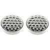 4" Inch White 24 LED Round Backup Reverse Tai Light + 3 Wire Plug- Qty 2