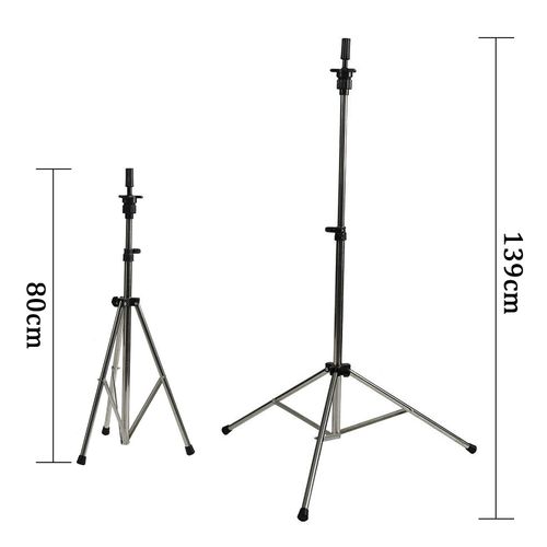Dhouse Wig Stand Mannequin Head Stand Adjustable Wig Head Tripod Stand 31.5-51Inch 80-130cm for Hairdressing Adjustable Hair Doll Styling Training Canvas head with Carry Bad