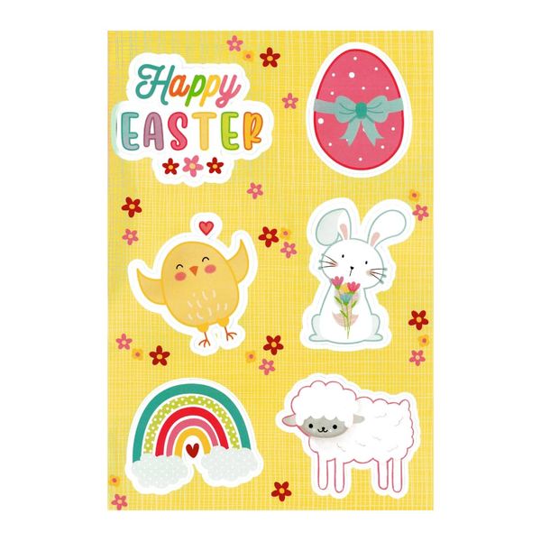 Happy Easter Stickers Easter Chick Decorative Spring Craft Sticker Accessories DIYTES061