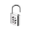 sourcing map 6-Digit Combination Lock Button Locker for Cabinet Lock Locker Cabinet Silver Tone (3-Digit Code)