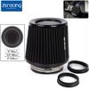 High Performance Cold Air Intake Air Filter 3", 3.5", 4" Inlet, 6.5" Tall Black