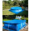 Pool Ground Cloth, Foldable Swimming Pool Floor Protector, Waterproof Rectangular Pool Mat for Frame Pool and Above Ground Swimming Pools (200 * 300cm)