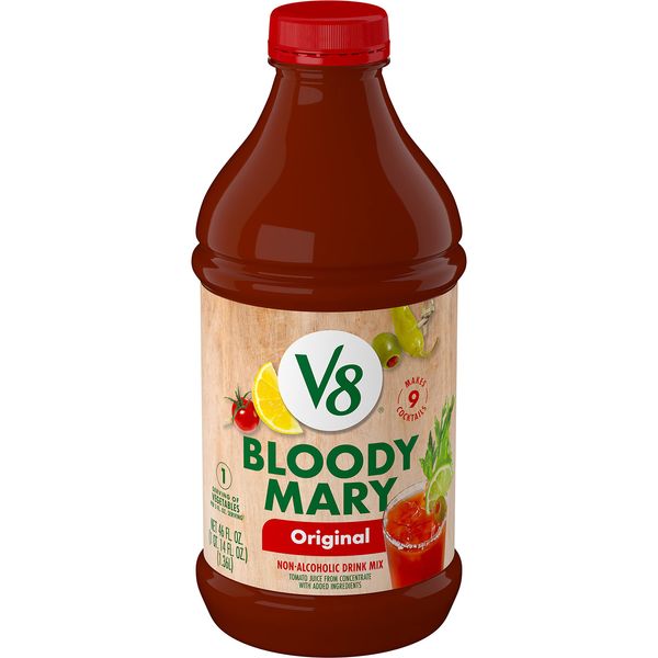 V8 Bloody Mary Mix, Vegetable Juice, 46 Fl Oz Bottle