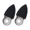 Be In Your Mind 2Pcs Finger Sanding Pads 52x37x7mm Multifunctional Triangular Finger Sanding Discs Universal Interface Oscillating Tool Accessories