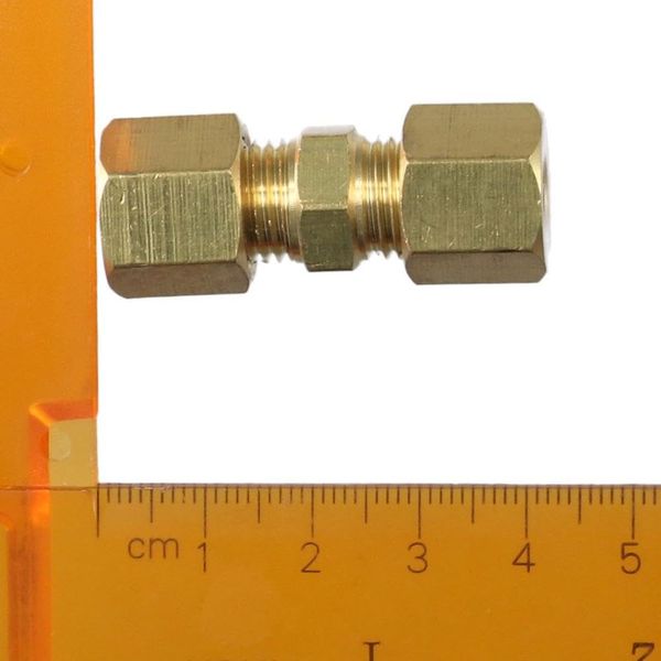 Fudeshe Brass Compression Tube Fitting,Union Assortment Kits,5Pcs 1/4(5Pcs)