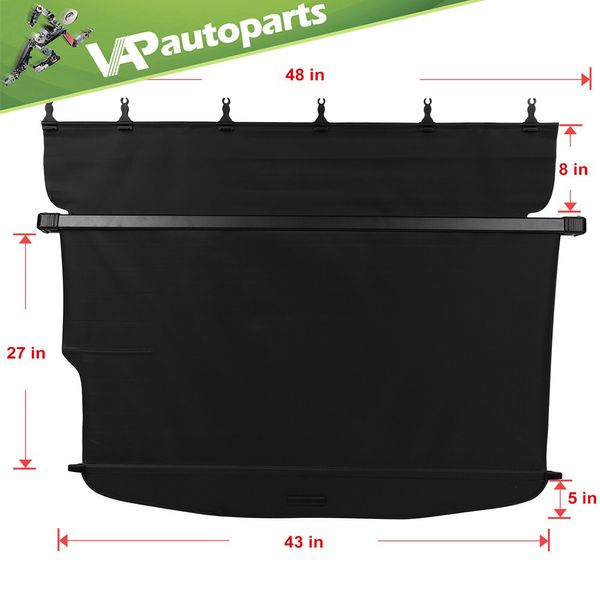 For Subaru Forester Automatic Door 14-18 Retractable Cargo Cover Security Shield