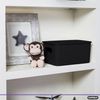 Superio 5L Small Brown Ribbed Storage Bin with Lid, Plastic (2 Pack)