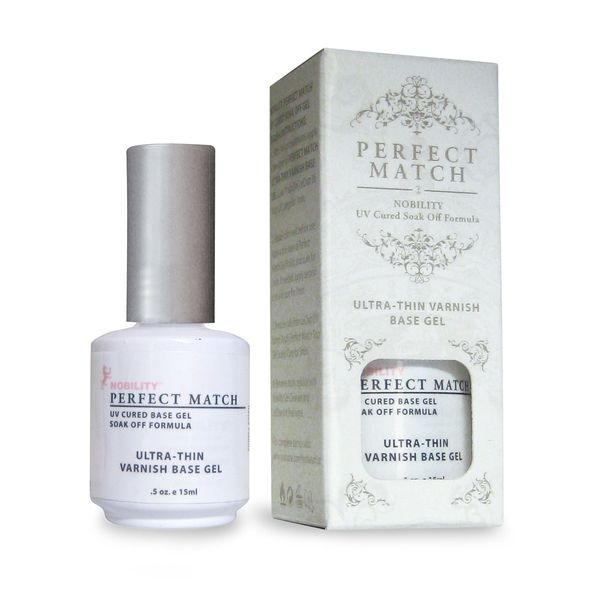 LECHAT Perfect Match Varnish Base Gel, Ultra Thin, 0.500 Ounce