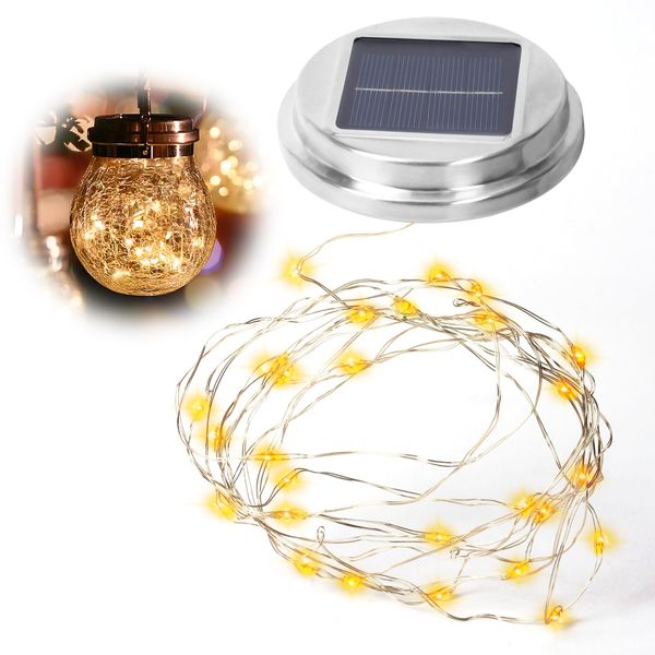 Replacement Solar Unit, Solar Light, 30 LED Wire, Solar Panel, Garden Light, Outdoor, Solar Lantern, Waterproof, Automatic Lighting, DIY Work LED, Handmade, Handmade Replacement Part, Lighting,