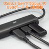 Rattle System USB Type-C Gigabit LAN Adapter with USB Hub RS-UCLAN-H3A
