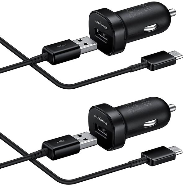 Fast Adaptive 18W [2Pack] Car Kit Compatible with JBL Link View with Quick Charge and 5ft/1.5M USB Type-C Plug-in Cable