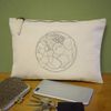 'Roast Dinner Plate' Canvas Clutch Bag/Accessory Case (CL00039080)