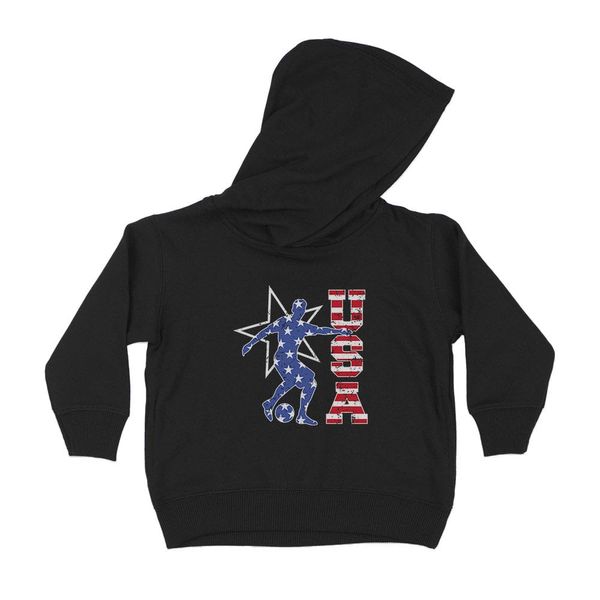 USA Soccer Kids Hoodie Sweatshirt Toddler 5T Black