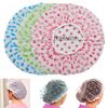 Shower Caps for Women Men Reusable Shower Hat Bath Caps with Elastic Band Waterproof Bath Cap Shower Caps for Women Long Hair (3 PCS)