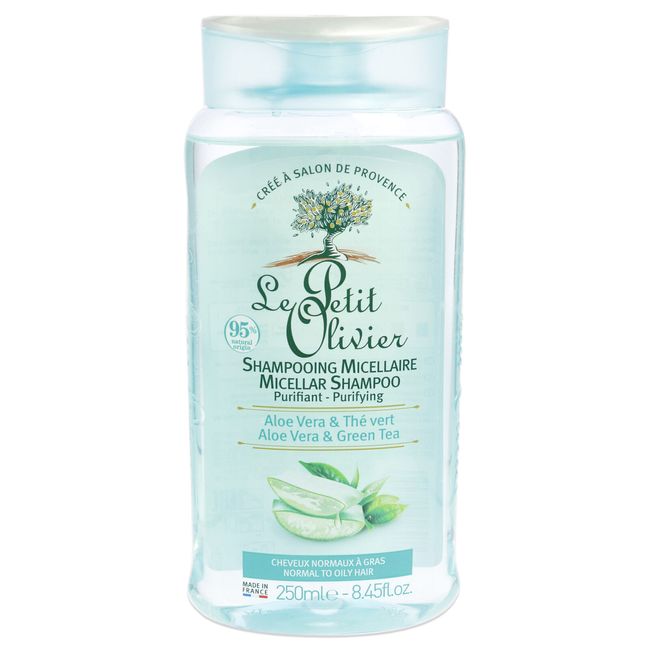 Micellar Shampoo - Aloe Vera and Green Tea by Le Petit Olivier for Women 8.45 oz