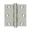 Deltana DSB315 3" x 3" Square Hinge in Brushed Nickel
