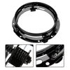 7 Inch Headlight Mounting Bracket - 7 Inch Headlight Round Mounting Bracket, Motorcycle Headlight Fork Mounting Bracket Replacement For Wrangler 2007-2016(Black)